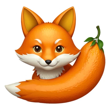 Kitsune fruit sticker