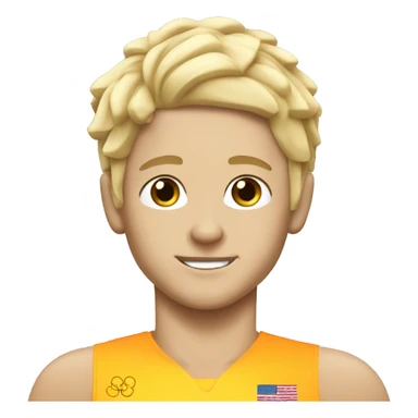 summer olympics waterpolo blonde boy sticker