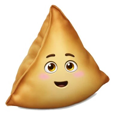 Samosa realistic emoji for reactions sticker