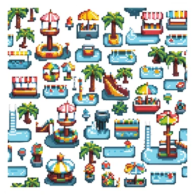 water park fun fair sticker