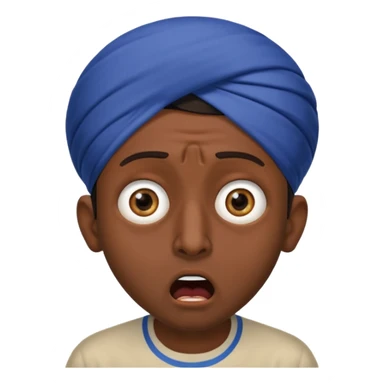 shocked indian man sticker