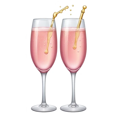 Champagne rosa sticker