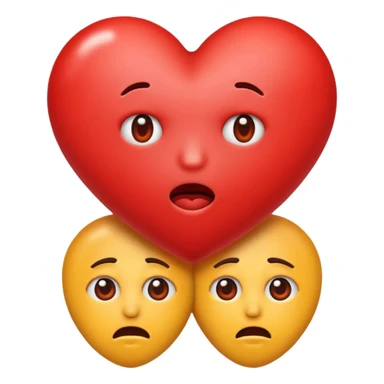 Nervous love emojis sticker