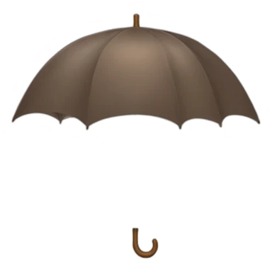 Parapluie brun sticker
