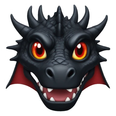 Red eyes black Dragon  sticker