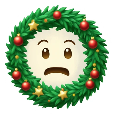 ￼ Christmas wreath sticker