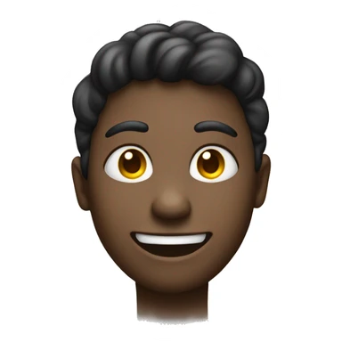 Smiling Face With Heart-Eyes black sticker