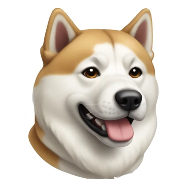 perro atigrado akita sticker