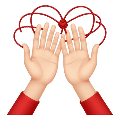 Two hands connect with red thread in suzume  sticker