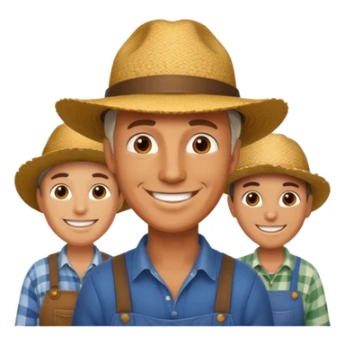 Man in a  with  farmers sticker