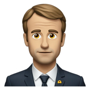 Macron qui pense sticker