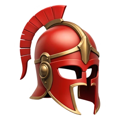 Gladiator Helmet red sticker