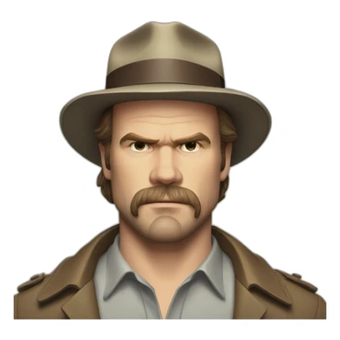 Jim Hopper David harbour sticker