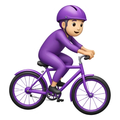 Egg plant riding a bike  sticker
