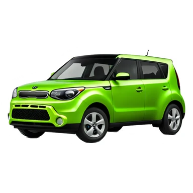 Green Kia soul sticker