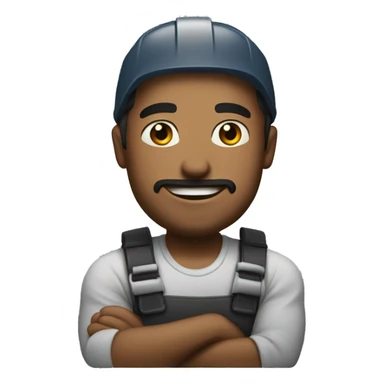 a budybuilder possing sticker