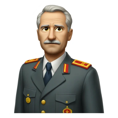 soviet engineer diplomat full scale photoealistic serious sticker