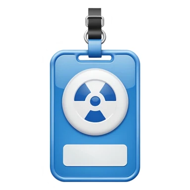 Security badge/card official sticker