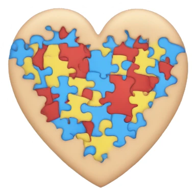 Autism heart sticker