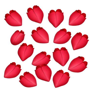 Rose petals sticker