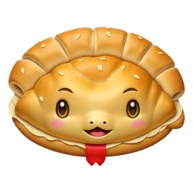 Crie um emoji de calzone italiano sticker