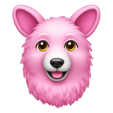 pink animal sticker
