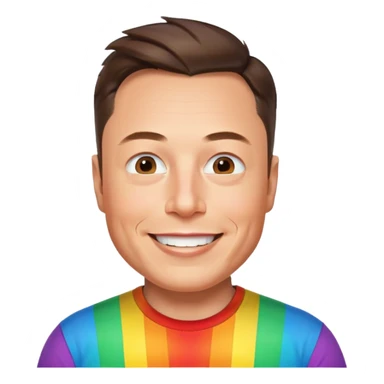 Gay elon musk sticker