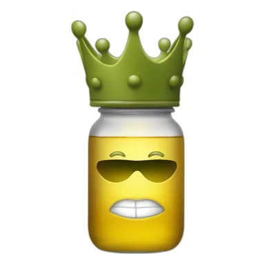 gundry with olive oil with crown sticker