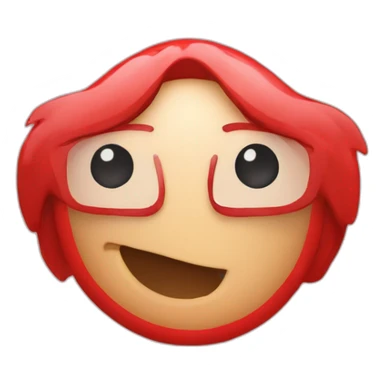 red square button with text "bon" sticker