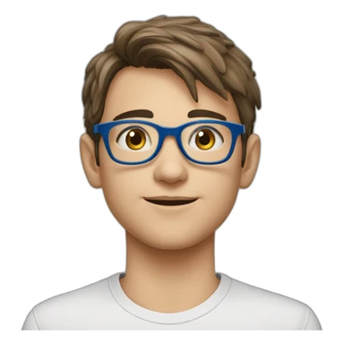 Ado 13 ans 1mètre63 83 kilos lunettes châtain yeux bleus sticker