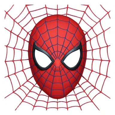 Spider man mask sticker