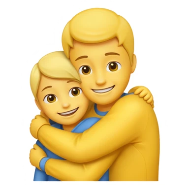 A hug emoji sticker