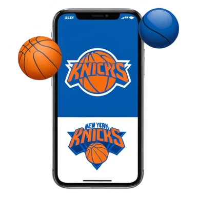 Phone emojis new york knicks sticker