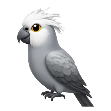 Grey cockatiel sticker