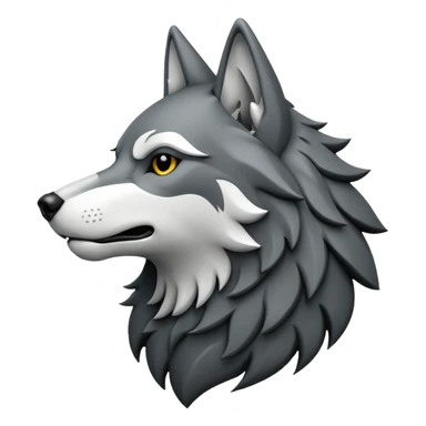 howling wolf crest sticker
