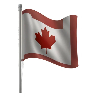 straight canadian flag not waving sticker