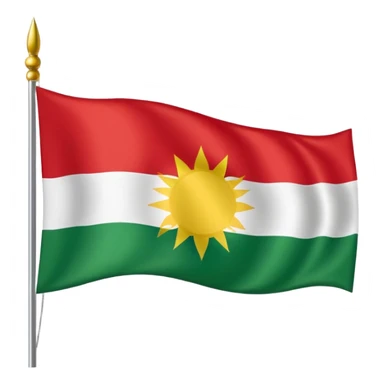 Kurdistan flag sticker