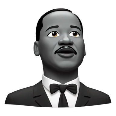 Martin Luther king singing sticker