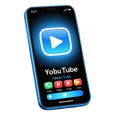 Phone on YouTube app  open showing video with view count sticker