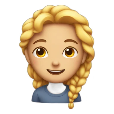 Emoji in love sticker