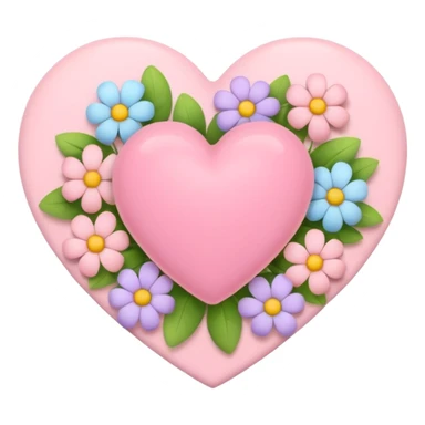 Heart of the spring colors sticker