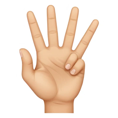 Hand with peace sign and thumb out  sticker