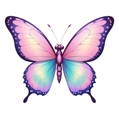 Pink Fairy Garden Butterfly sticker