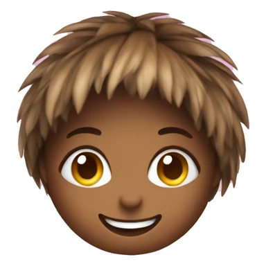A female coconut with cute smile sticker