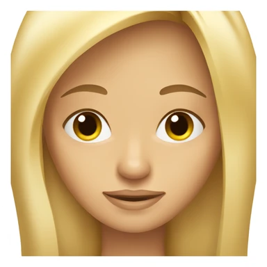 blond long straight haired woman tanned and beautiful spanish looking emoji sticker