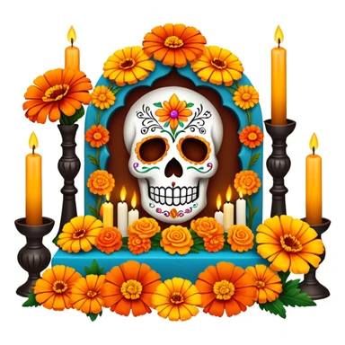 Ofrenda for Dia de Los Muertos sticker