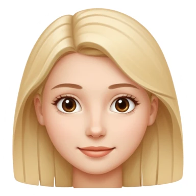 A realistic portrait of a young woman with soft facial features, clear skin, natural makeup, gentle eyes, symmetrical face, subtle smile, smooth lighting, high detail, photorealistic, 85mm len
 sticker