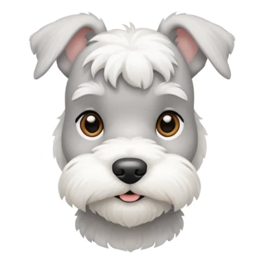 schnauzerwhite mini schnauzer sticker