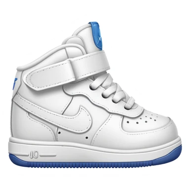 Baby low air force shoe front view  sticker