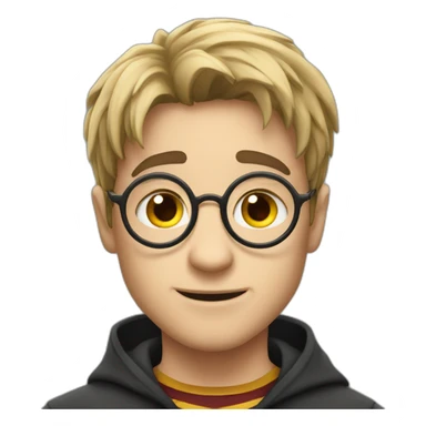 Harry potter with scar sticker